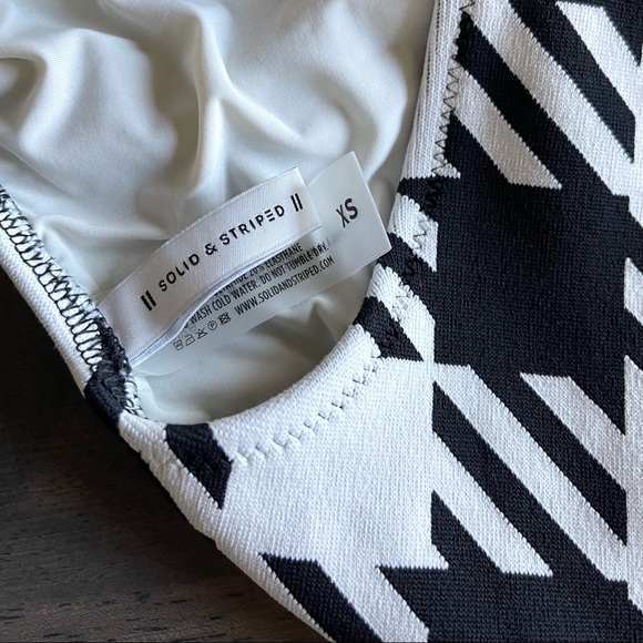 Solid & Striped One-piece Swimsuit - Picture 7 of 7